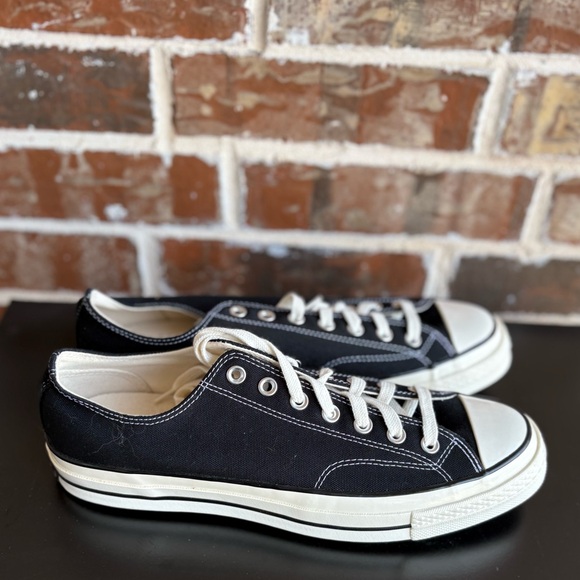 Converse All Star Chuck Taylor 70s Low Top Black Sneakers Size 10 NIB - Picture 3 of 12